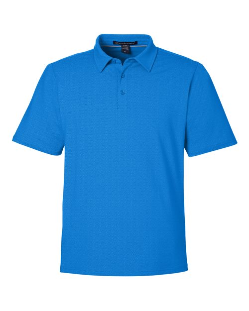 Men's Crownlux Performance® Geo Polo - French Blue/ Crystal Blue Front