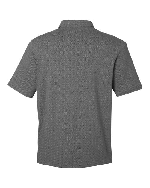 Men's Crownlux Performance® Geo Polo - Graphite/ Silver Back