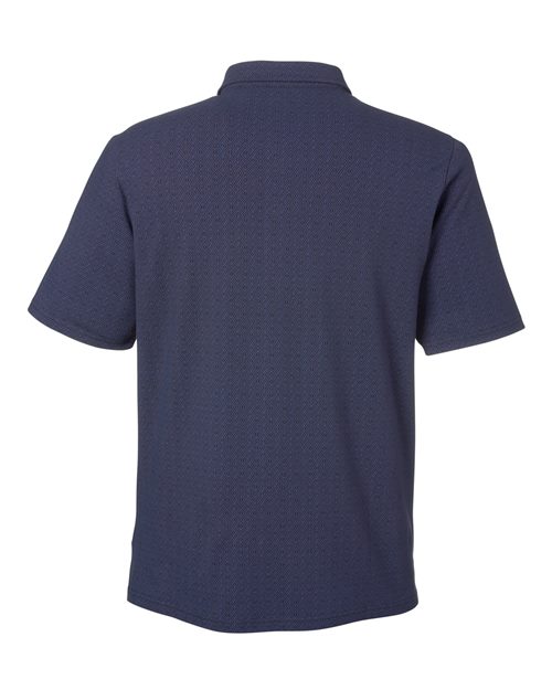 Men's Crownlux Performance® Geo Polo - Navy/ French Blue Back