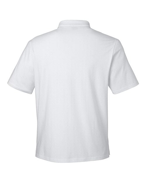 Men's Crownlux Performance® Geo Polo - White/ Silver Back