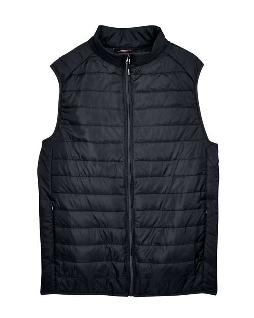 Men's Prevail Packable Puffer Vest - Black Front
