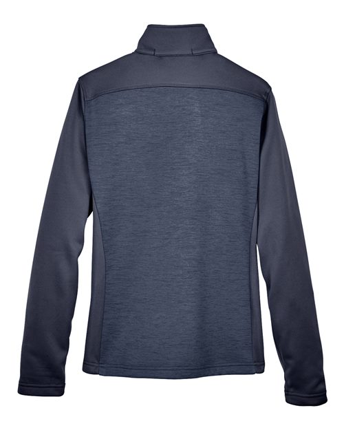 Women's Newbury Colorblock Mélange Fleece Full-Zip Jacket - Navy/ Navy Heather Back