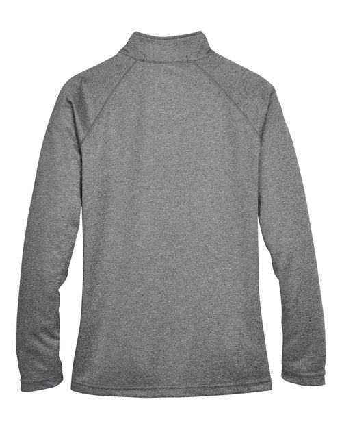 Women's Stretch Tech-Shell® Compass Quarter-Zip Pullover - Dark Grey Heather Back