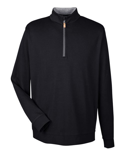 Men's DRYTEC20™ Performance Quarter-Zip Pullover - Black/ Grey Heather/ Graphite Front