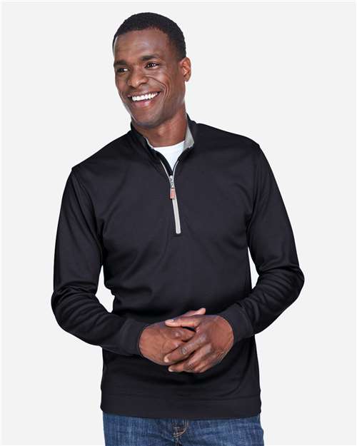 Devon & Jones Men's DRYTEC20™ Performance Quarter-Zip Pullover - Model Front