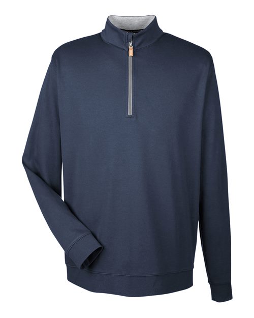Men's DRYTEC20™ Performance Quarter-Zip Pullover - Navy/ Grey Heather/ Graphite Front