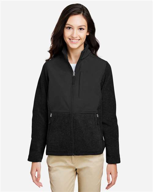 CORE365 Women's Journey Summit Hybrid Full-Zip - Model Front