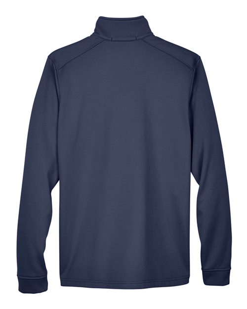 Men's Newbury Colorblock Mélange Fleece Full-Zip jacket - Navy/ Navy Heather Back