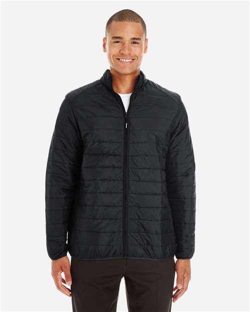 CORE365 Men's Prevail Packable Puffer Jacket - Model Front