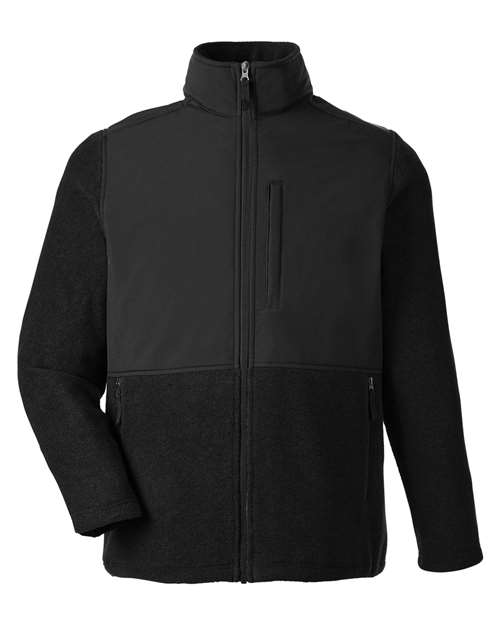 Men's Journey Summit Hybrid Full-Zip - Black/ Black Front