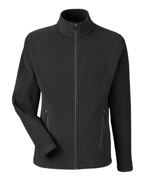 Men's CrownLux Performance® Fleece Full-Zip Jacket - Black Front