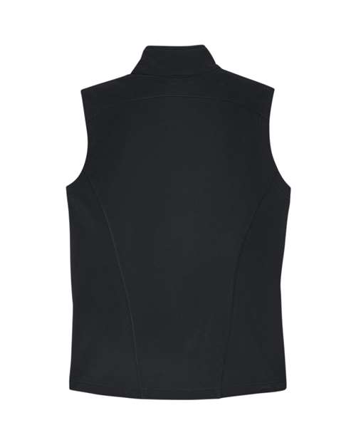 Women's Cruise Two-Layer Fleece Bonded Soft Shell Vest - Black Back