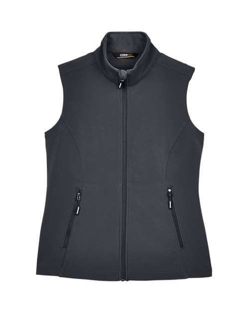 Women's Cruise Two-Layer Fleece Bonded Soft Shell Vest - Carbon Front