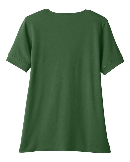 Women's CrownLux Performance® Plaited Rolled Sleeve Shirt - Forest Back