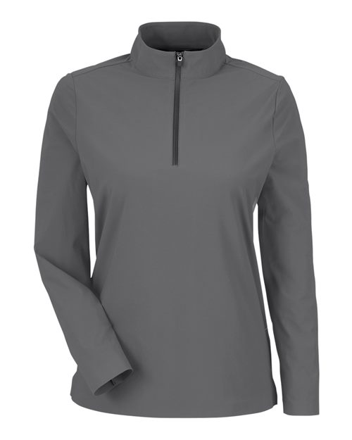 Women's CrownLux Performance® Windsor Welded Quarter-Zip Pullover - Graphite Front