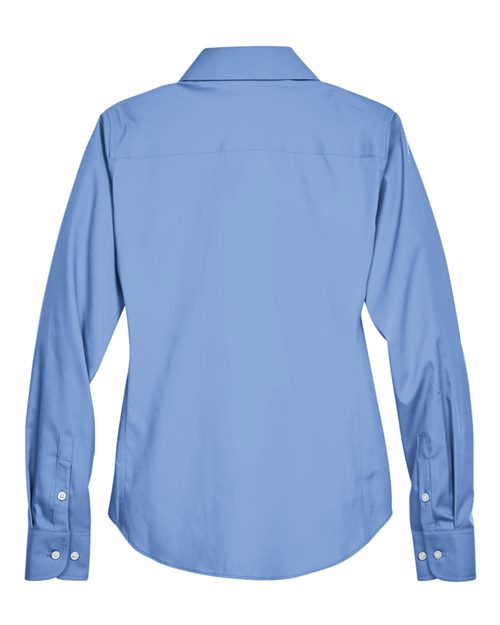 Women's Crown Collection® Oxford Woven Dress Shirt - Light Blue Back