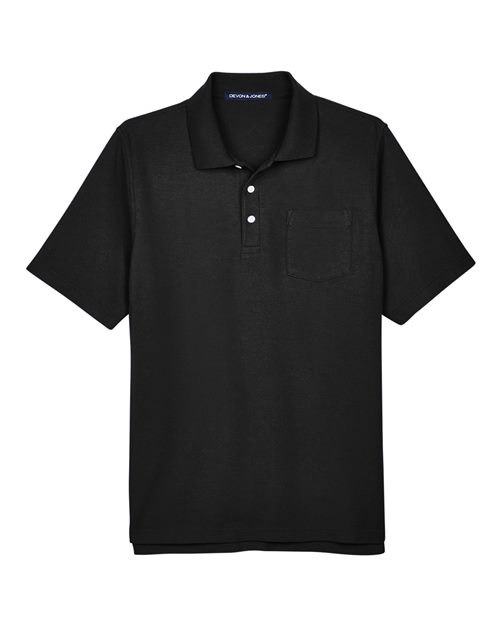 Men's DRYTEC20™ Performance Pocket Polo - Black Front