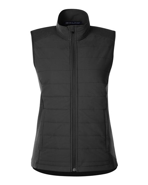 Women's New Classics® Charleston Hybrid Vest - Black/ Melange Black Front