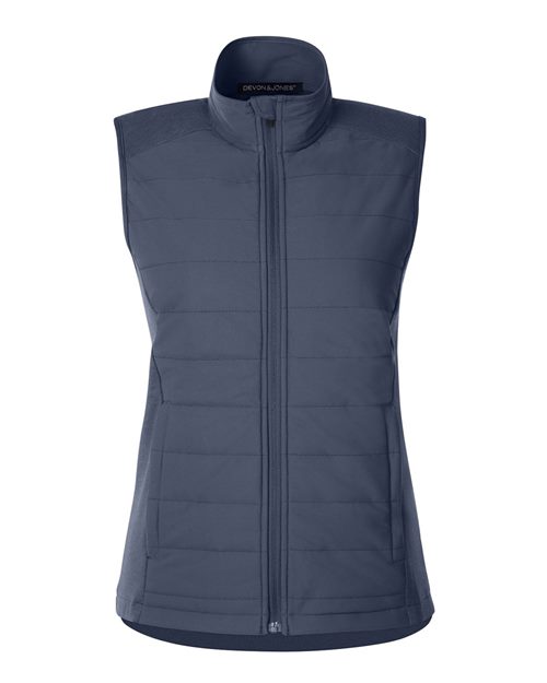 Women's New Classics® Charleston Hybrid Vest - Navy Melange/ Navy Front