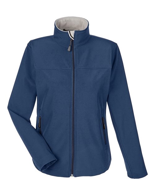 Women's Soft Shell Jacket - Navy Front