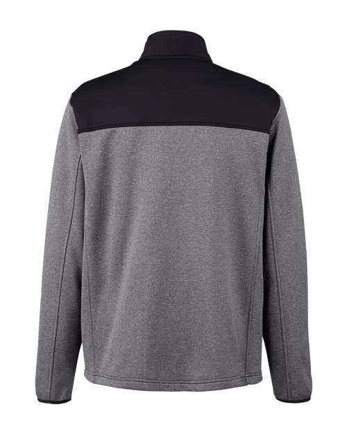 Men's Venture Heathered Stripe Hybrid Jacket - Black/ White Back