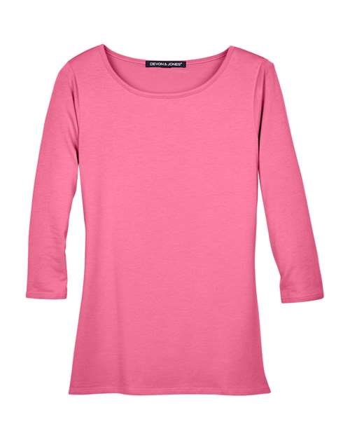 Women's Perfect Fit™ Ballet Bracelet-Length Knit Top - Charity Pink Front