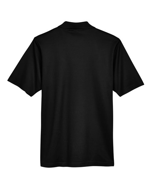 Men's Tall CrownLux Performance® Plaited Polo - Black Back