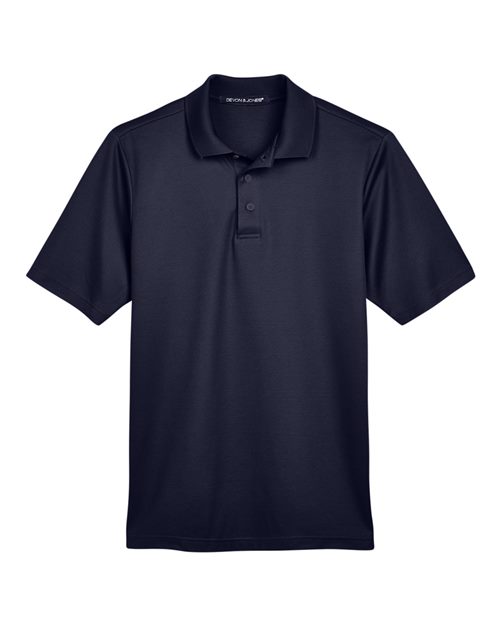 Men's Tall CrownLux Performance® Plaited Polo - Navy Front