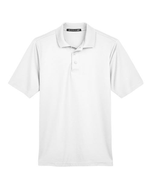 Men's Tall CrownLux Performance® Plaited Polo - White Front
