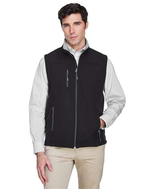 Devon & Jones Unisex Soft Shell Vest - Model Front