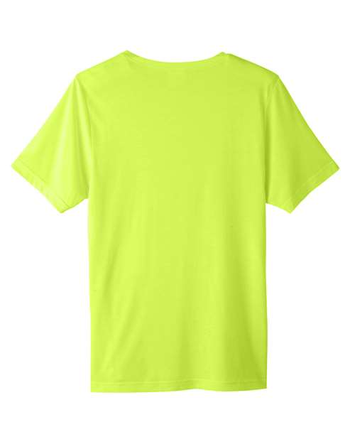 Unisex Tall Fusion ChromaSoft™ Performance T-Shirt - Safety Yellow Back