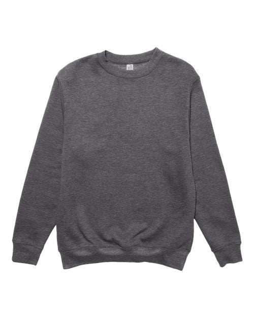 Lane Seven Unisex Premium Crewneck Sweatshirt - Charcoal Heather Front