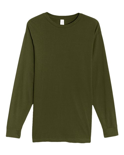 Heavyweight Long Sleeve T-Shirt - Army Green Front