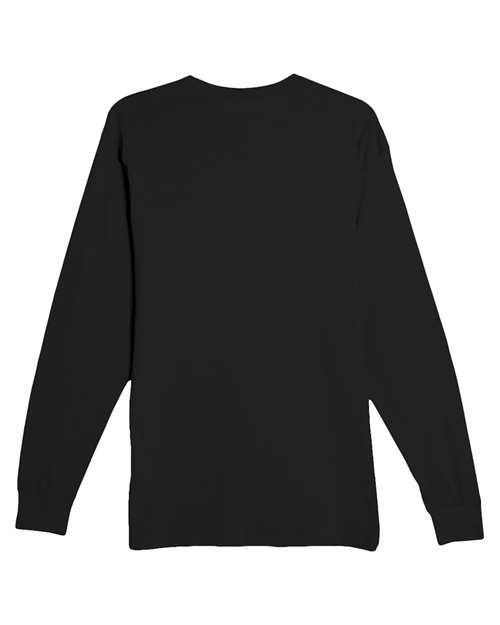Heavyweight Long Sleeve T-Shirt - Black Back