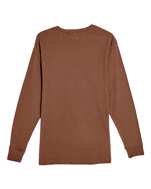 Heavyweight Long Sleeve T-Shirt - Chestnut Back