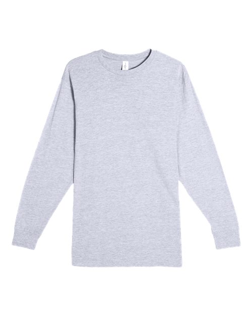 Heavyweight Long Sleeve T-Shirt - Heather Grey Front