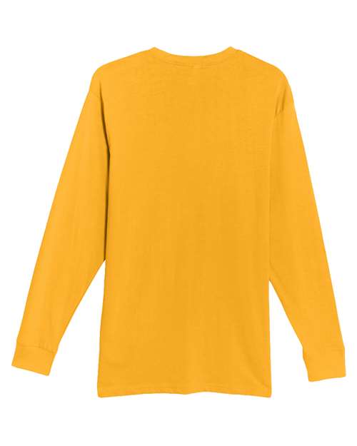 Heavyweight Long Sleeve T-Shirt - Mustard Back