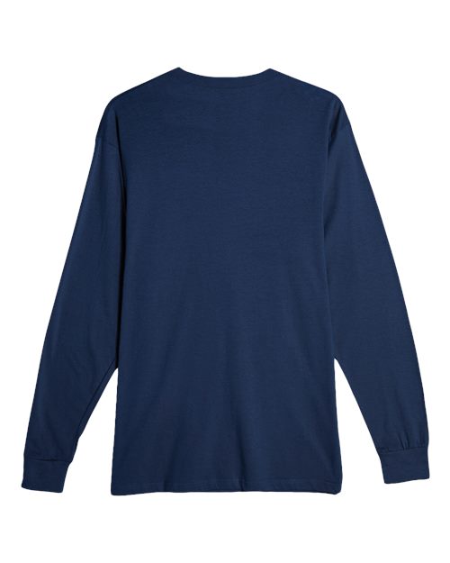 Heavyweight Long Sleeve T-Shirt - Navy Back