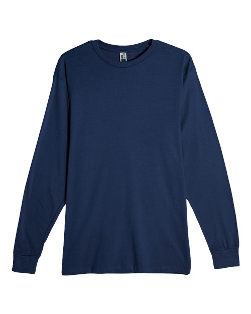 Heavyweight Long Sleeve T-Shirt - Navy Front