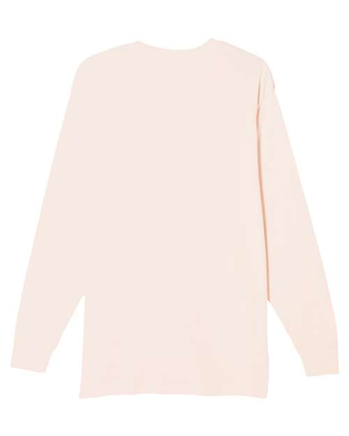 Heavyweight Long Sleeve T-Shirt - Pale Pink Back