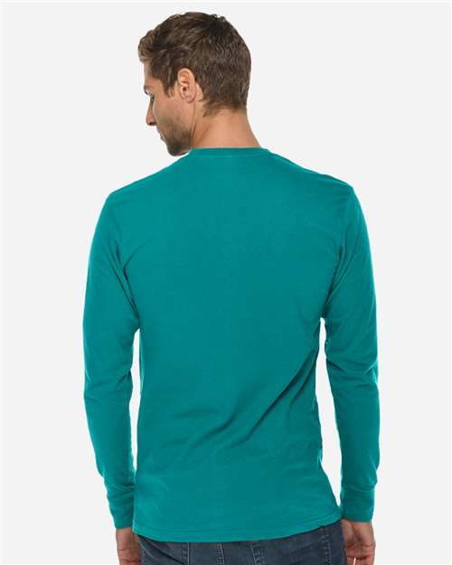 Heavyweight Long Sleeve T-Shirt - Teal Back