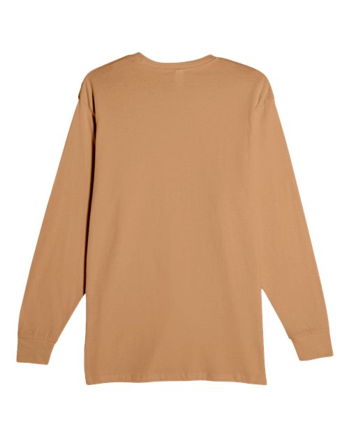 Heavyweight Long Sleeve T-Shirt - Toasted Coconut Back