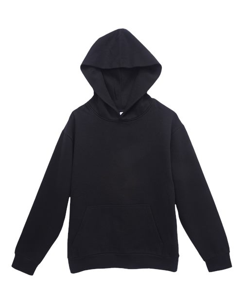 Unisex Urban Pullover Hooded Sweatshirt - Black Front