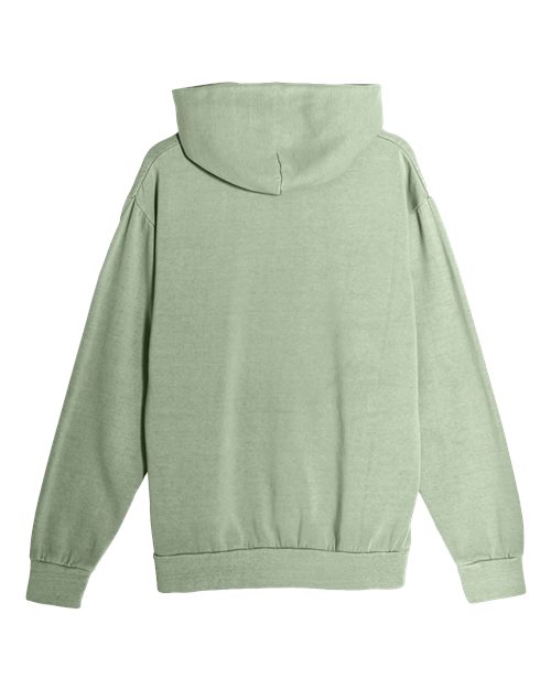 Unisex Urban Pullover Hooded Sweatshirt - Pigment Oil Green Back