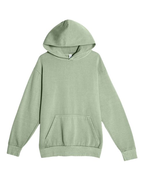 Unisex Urban Pullover Hooded Sweatshirt - Pigment Oil Green Front