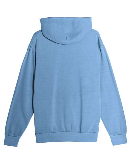 Unisex Urban Pullover Hooded Sweatshirt - Pigment Pebble Blue Back