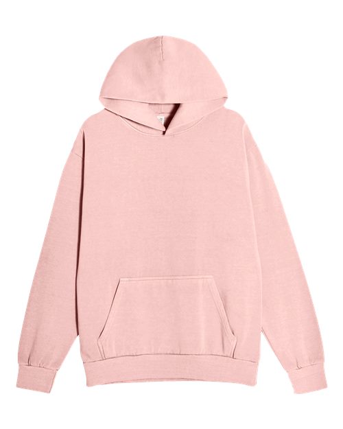 Unisex Urban Pullover Hooded Sweatshirt - Pigment Salmon Front