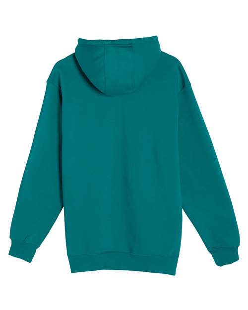 Unisex Heavyweight Pullover Hooded Sweatshirt - Teal Back