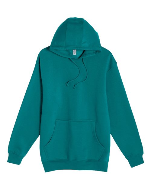 Unisex Heavyweight Pullover Hooded Sweatshirt - Teal Front