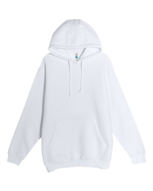 Unisex Heavyweight Pullover Hooded Sweatshirt - White Front